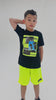 Conjunto Infantil Verão Masculino Jurney Mega Kids - Preto