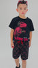 Conjunto Infantil Masculino Dino Vermelho - Preto