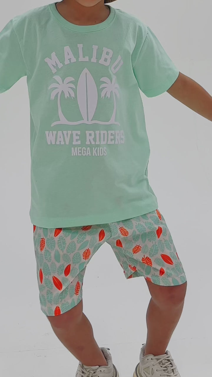 Conjunto Infantil Verão Masculino Malibu - Verde