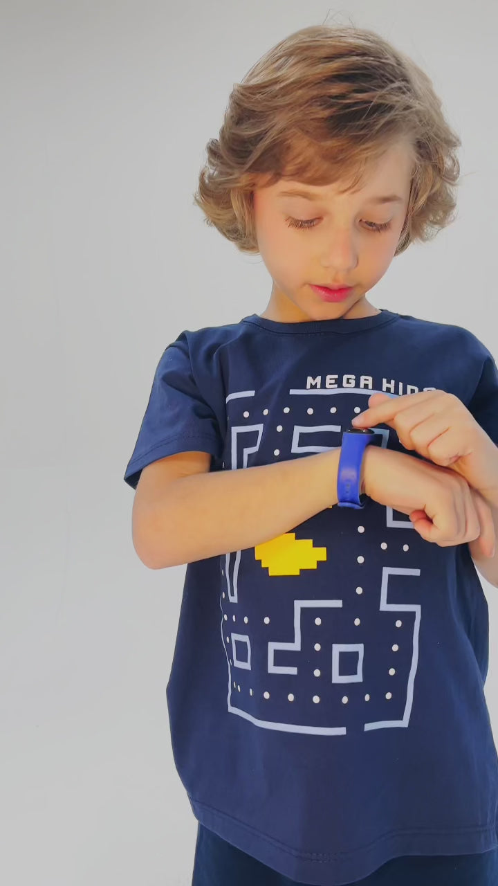 Conjunto Infantil Verão Masculino Play PacMan - Marinho