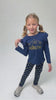 Conjunto Infantil Meia Estação Feminino Princess - Marinho
