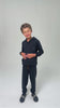 Conjunto Moletom Peluciado Infantil Masculino Canguru - Preto