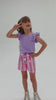 Conjunto Infantil Verão Feminino Plaquinha - Lilas