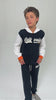 Conjunto Moletom Peluciado Infantil Masculino California - Preto
