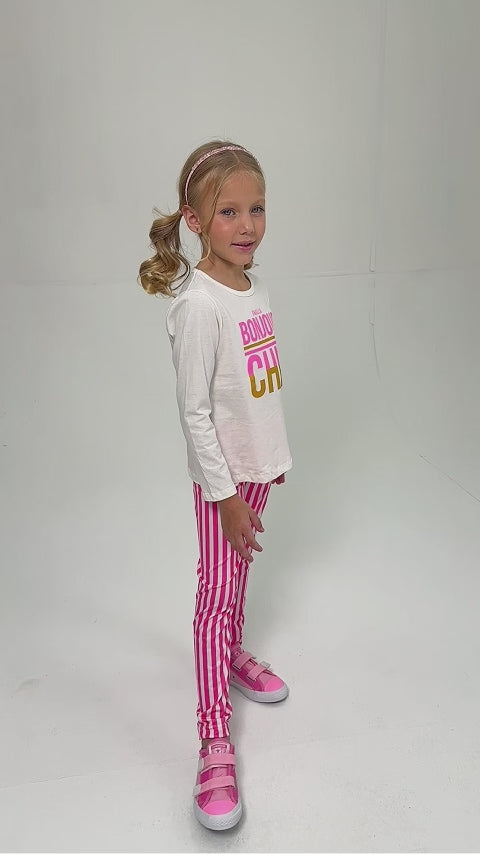 Conjunto Infantil Meia Estação Feminino Bonjur Chic - Off White