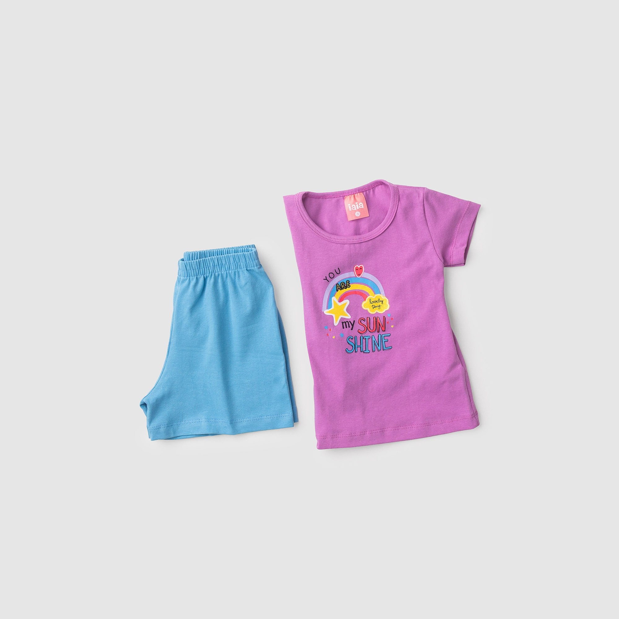Conjunto Infantil Menina Verão Sun Shine Iaia