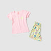 Conjunto Infantil Menina Love Verão Iaia Blush Rosa Claro