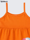 Vestido Infantil Menina Tucano Laranja