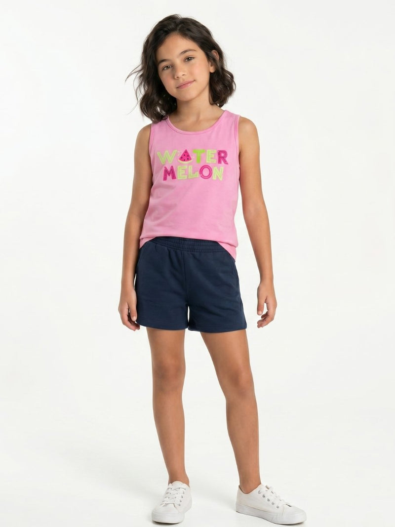 Conjunto Infantil Menina Verão Watermelon Rosa
