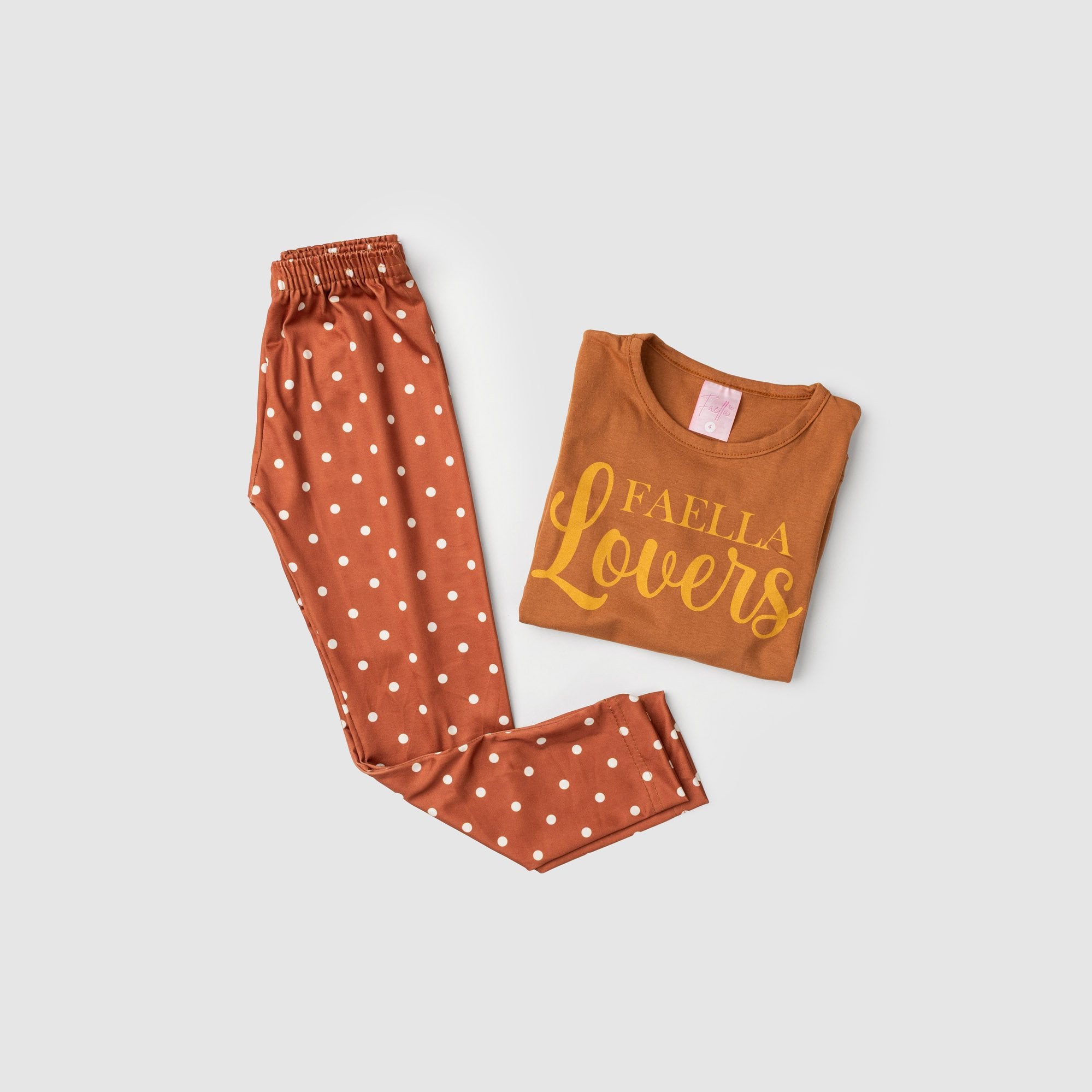 Conjunto Infantil Meia Estação Feminino Faella Lovers - Caramelo
