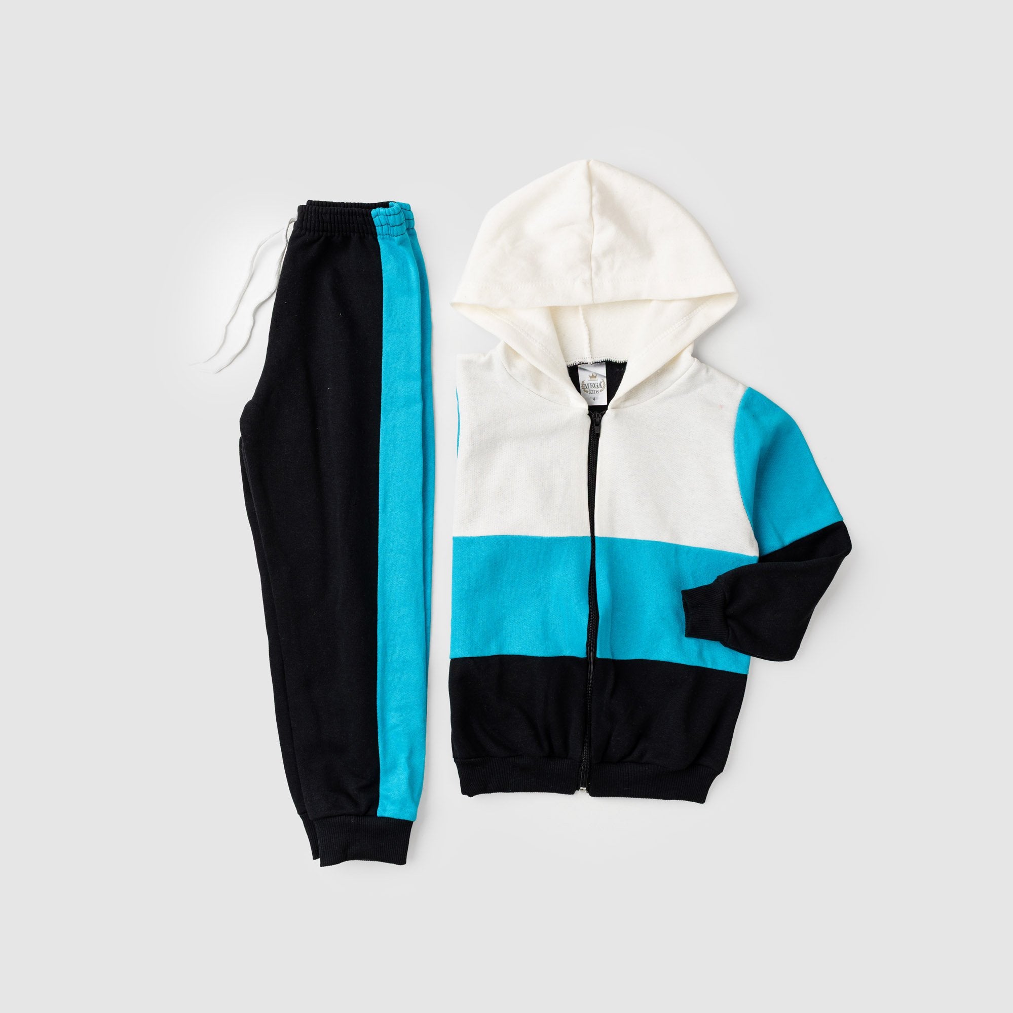 Conjunto Moletom Peluciado Infantil Masculino Recortes - Royal