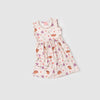 Vestido Regata Infantil Menina Capivara Off White